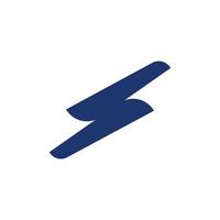 Simple flash thunderbolt icon vector