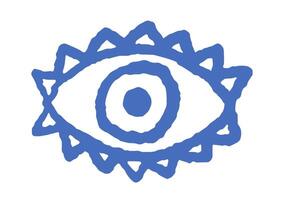 Eye Symbol with Triangle Rays vector