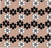 a simple flower pattern design vector