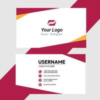 Clean style modern business card template vector