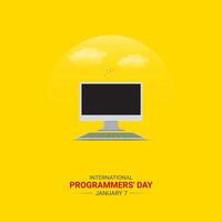 International Programmers' Day Technology Design vector