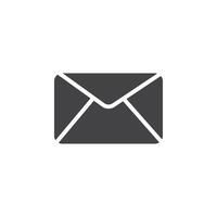 Envelope icon Symbol mark in filled style vector