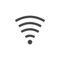 Wifi Signal icon Symbol mark in filled style vector