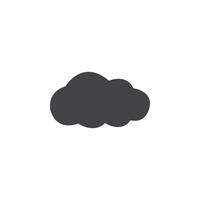 Cloud icon Symbol mark in filled style vector