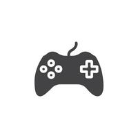 Gamepad icon Symbol mark in filled style vector