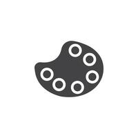 Palette icon Symbol mark in filled style vector