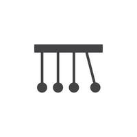 Physics icon Symbol mark in filled style vector