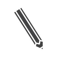 Pencil icon Symbol mark in filled style vector