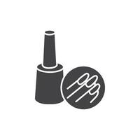 Manicure icon Symbol mark in filled style vector
