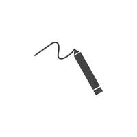 Signature icon Symbol mark in filled style vector