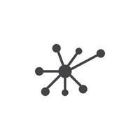Network Icon Symbol mark in filled style vector