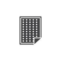 Nicotine patch icon Symbol mark in filled style vector