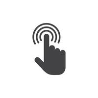 Interactive icon Symbol mark in filled style vector