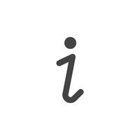 Info icon Symbol mark in filled style vector