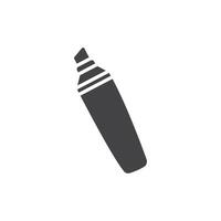 Highlighter icon Symbol mark in filled style vector