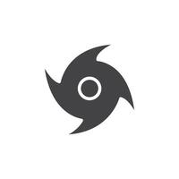 Hurricane icon Symbol mark in filled style vector