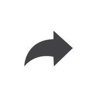 Share icon Symbol mark in filled style vector