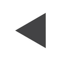Previous icon Symbol mark in filled style vector