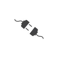 Plugin icon Symbol mark in filled style vector