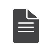 File icon Symbol mark in filled style vector
