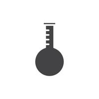 Flask icon Symbol mark in filled style vector