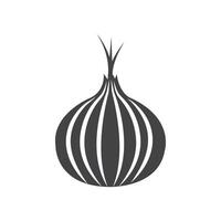 Onion icon Symbol mark in filled style vector