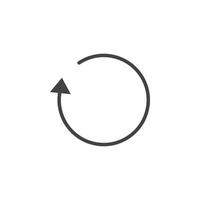 Reload button icon Symbol mark in filled style vector
