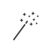 Magic wand icon Symbol mark in filled style vector