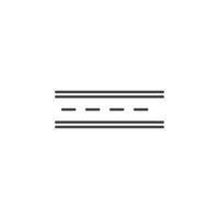 Road icon Symbol mark in filled style vector