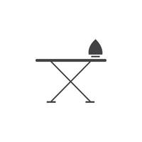 Ironing board icon Symbol mark in filled style vector