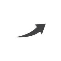 Arrow Icon Symbol mark in filled style vector