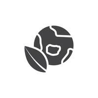 Environment icon Symbol mark in filled style vector