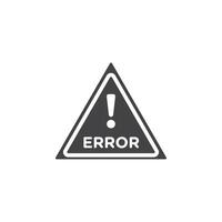 Error Icon Symbol mark in filled style vector