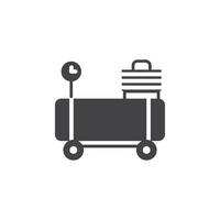 Compressor icon Symbol mark in filled style vector