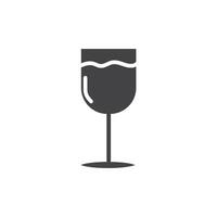 Drink icon Symbol mark in filled style vector