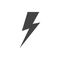 Lightning icon Symbol mark in filled style vector