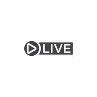 Live icon Symbol mark in filled style vector