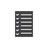 List icon Symbol mark in filled style vector