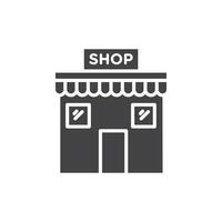 Local store icon Symbol mark in filled style vector