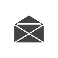Email icon Symbol mark in filled style vector