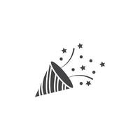 Confetti icon Symbol mark in filled style vector