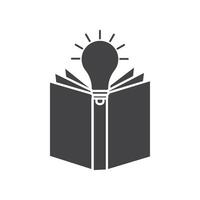 Knowledge icon Symbol mark in filled style vector