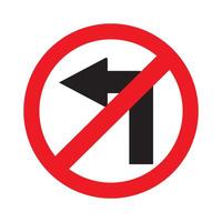 Traffic symbols and prohibition signs, vector