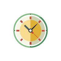 Time clock isolated icon for web design. Simple and clean illustration, perfect for time-related projects, apps, and user interfaces. Minimalist design for versatile use. vector