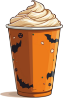 Spooky Pumpkin Spice Latte png