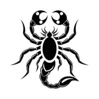 illustration of a scorpion silhouette isolate on white background vector