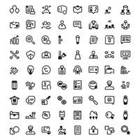 A set of icons for business and business related items vector