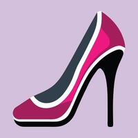high heel shoes isolated on white background vector