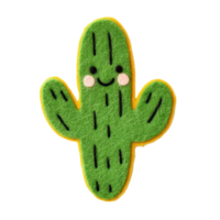 A cute and cheerful cactus character with a friendly smile, perfect for playful and whimsical designs. png