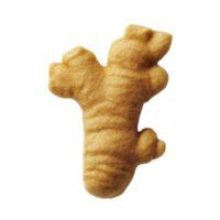 A fluffy, golden-shaped ginger root snack ideal for pets, featuring a playful design for fun and engagement. png